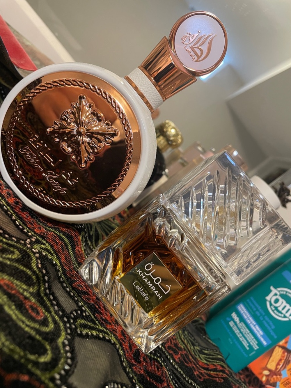 2 Lattafa Full Size Perfumes - Khamrah Amber. Only Tested